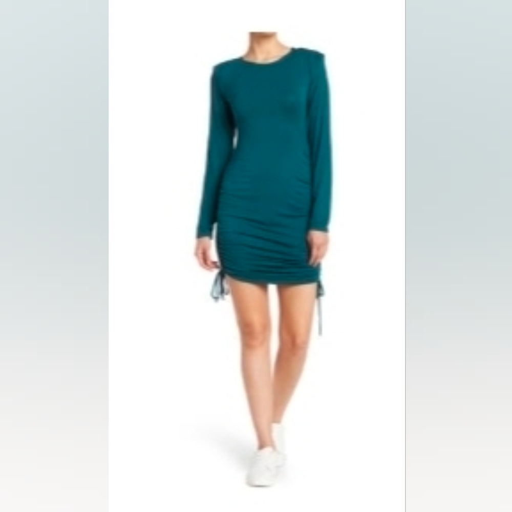Melrose and Market Teal Long Sleeve Dress
